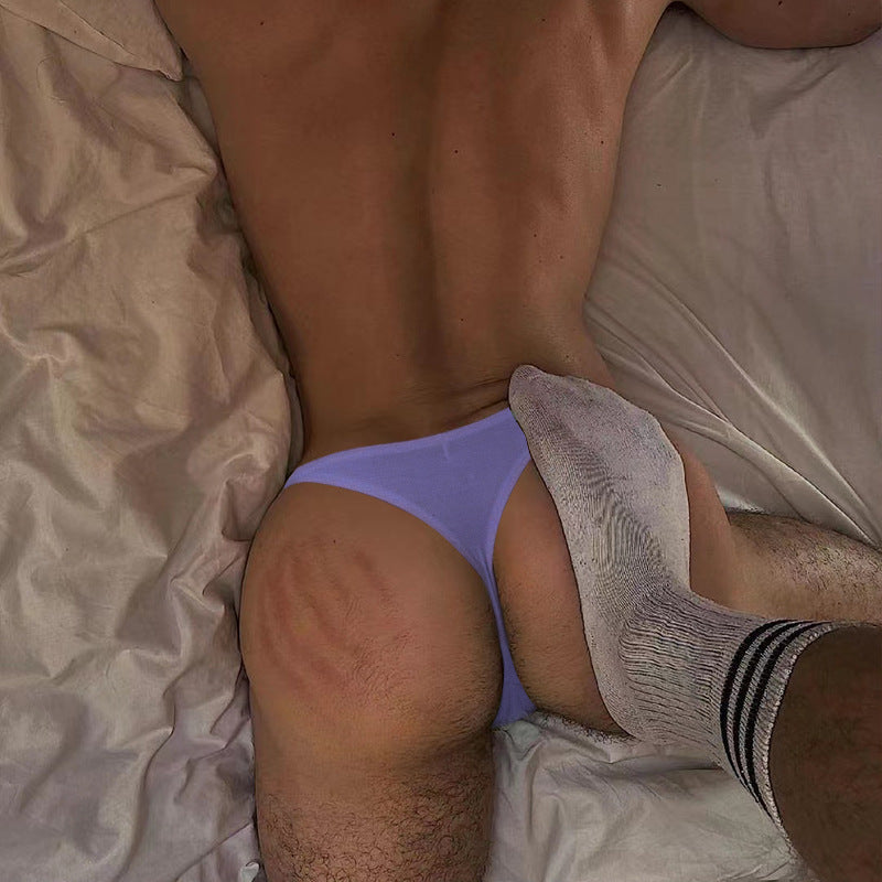 Men's Breathable Solid Low Waist G-string Pants