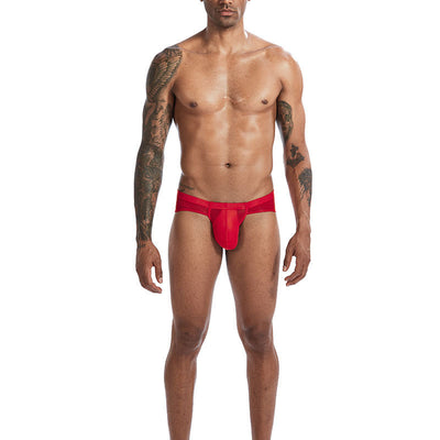 Nylon Ice Silk Breathable And Comfortable Low-Waist U-Convex Big Pouch Men'S Briefs