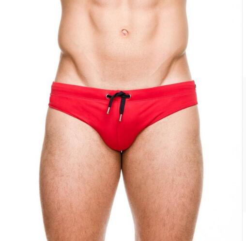 Man's Swimming Push-up Pad Swim Trunks Low Waist Swimming Gay Briefs Swimwear Boxers