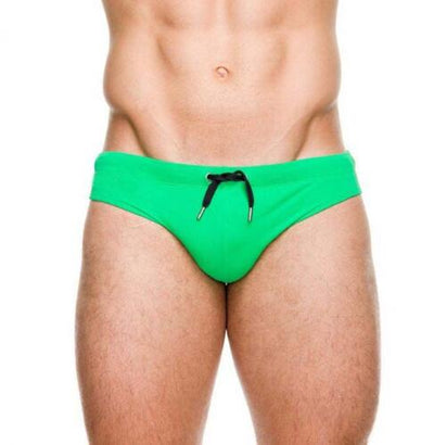 Man's Swimming Push-up Pad Swim Trunks Low Waist Swimming Gay Briefs Swimwear Boxers