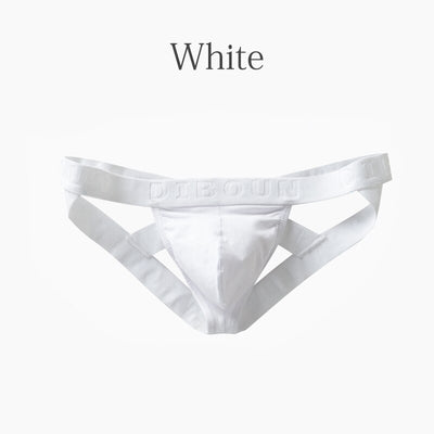 Men's backspace sexy thong low-waist butt-lifting cotton tight-fitting double thong trendy gay underwear by