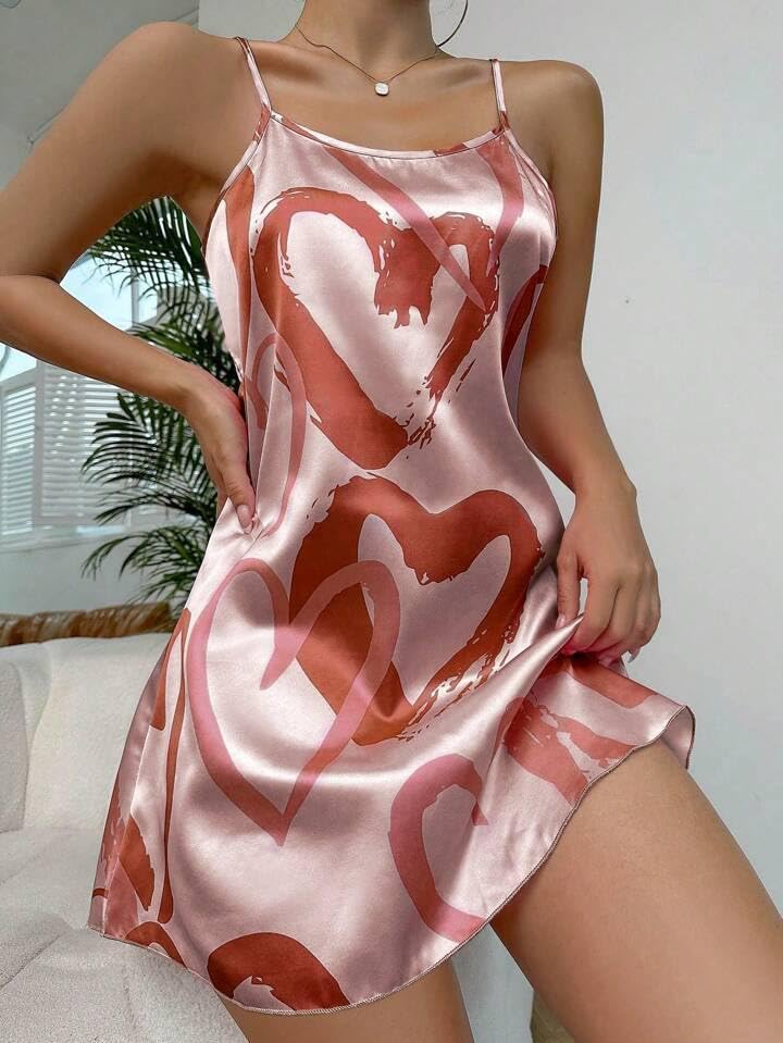 Cami fashion Satin Silk Sexy Night Dress Lingerie Dress for Girls and Women Babydoll Set for Honeymoon