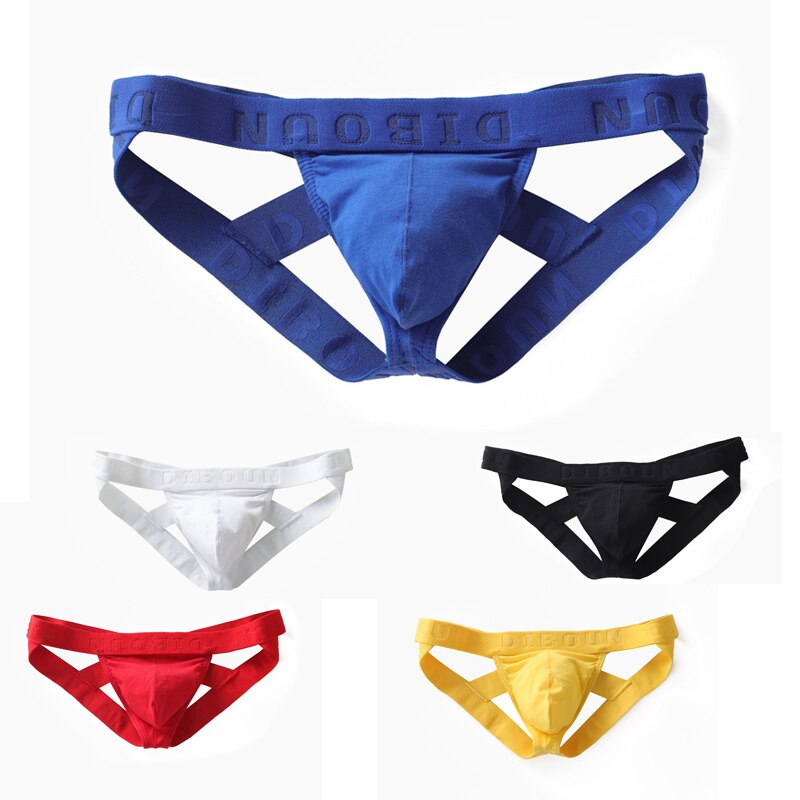 Men's backspace sexy thong low-waist butt-lifting cotton tight-fitting double thong trendy gay underwear by