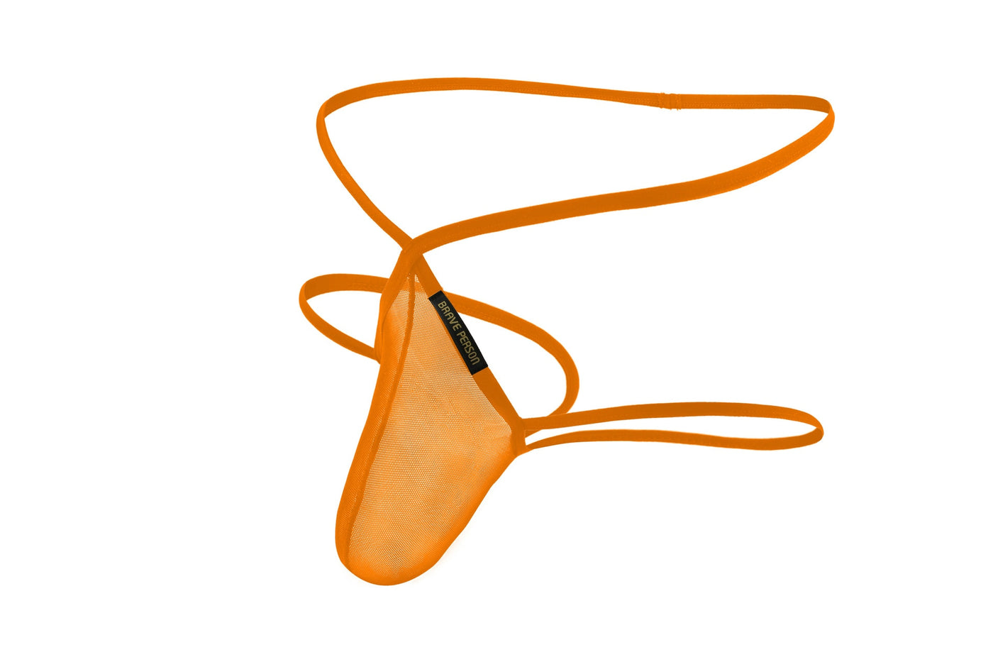 BRAVE PERSON Transparent Men's Briefs Thongs Jockstrap Penis Pouch Mesh Breathable Underwear Men Low-waist Gay G-string